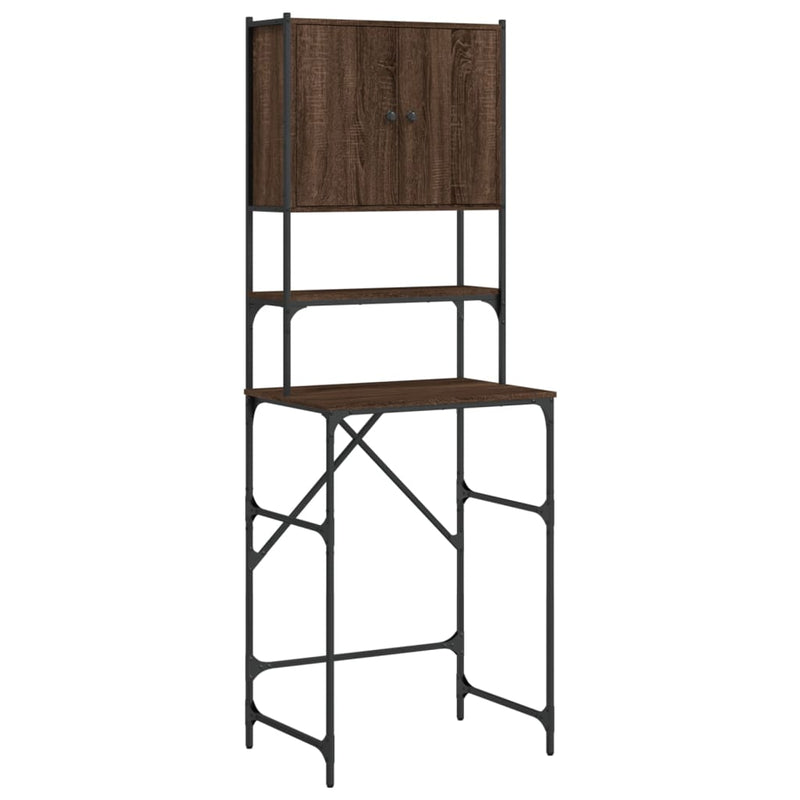 Load image into Gallery viewer, Vidaxl wasmachinekast 68x48,5x194 cm bruin eikenkleur
