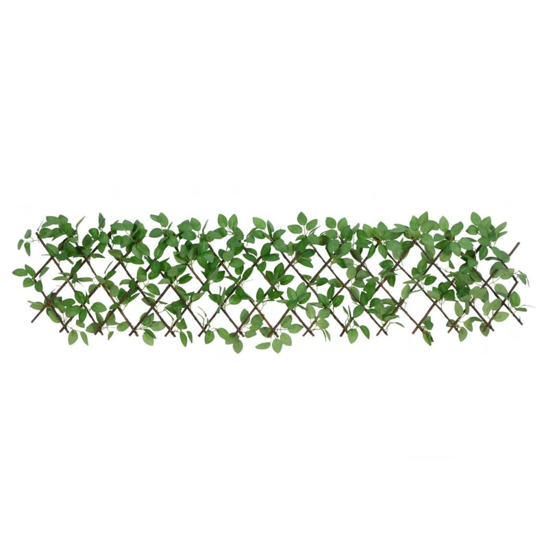 Afbeelding laden in galerijviewer, Vidaxl kunstplant klimop op latwerk uittrekbaar 180x30 cm groen