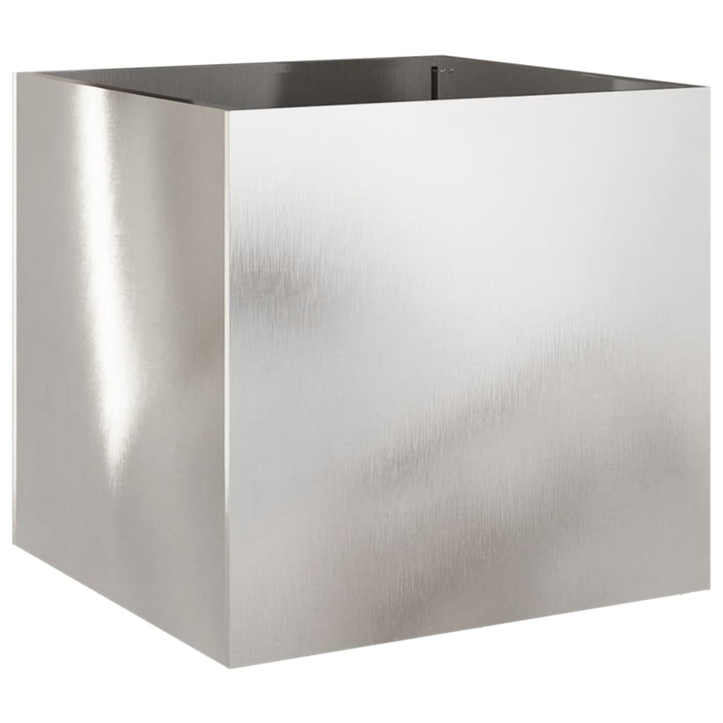 Load image into Gallery viewer, Vidaxl plantenbak 49x47x46 cm roestvrij staal zilverkleurig