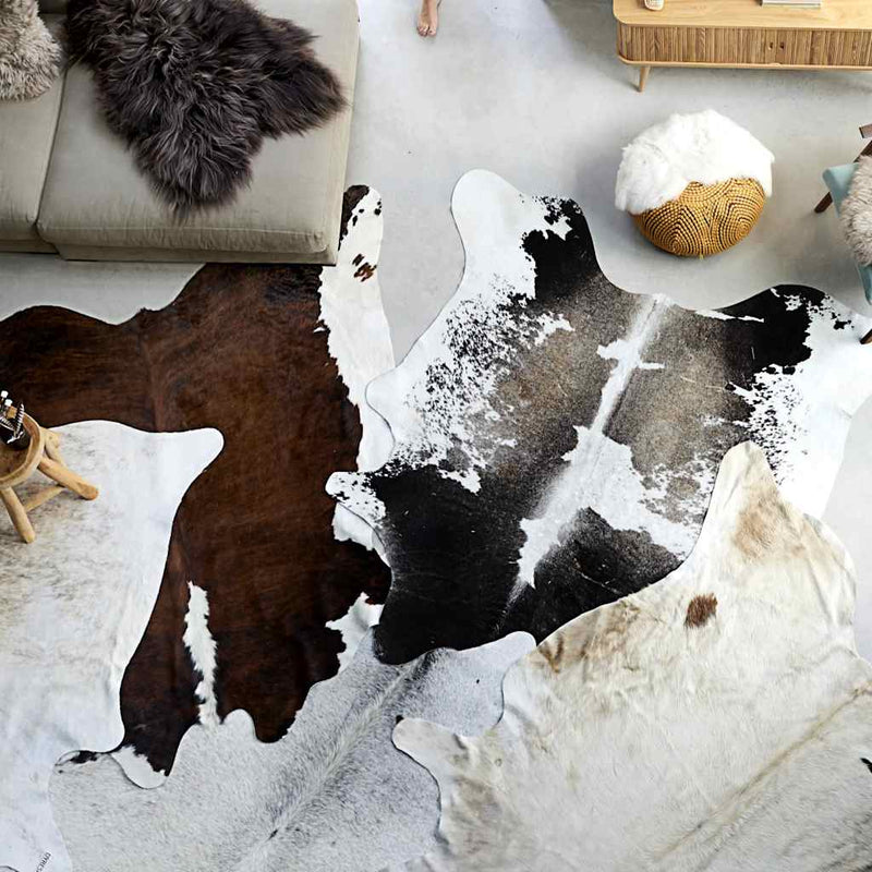 Load image into Gallery viewer, Vidaxl vloerkleed 180x220 cm echte koeienhuid zwart en wit