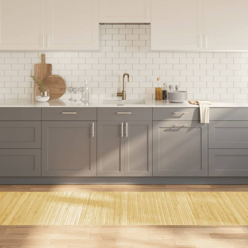 Load image into Gallery viewer, VidaXL Vloerkleed rechthoekig 80x300 cm bamboe lichtnaturel