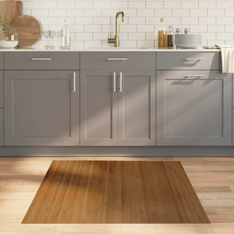 Load image into Gallery viewer, Vidaxl vloerkleed rechthoekig 100x100 cm bamboe bruin