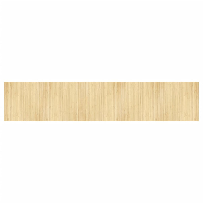 Load image into Gallery viewer, Vidaxl vloerkleed rechthoekig 100x500 cm bamboe lichtnaturel