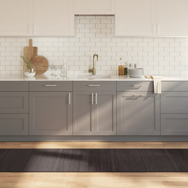 Load image into Gallery viewer, Vidaxl vloerkleed rechthoekig 70x300 cm bamboe donkerbruin