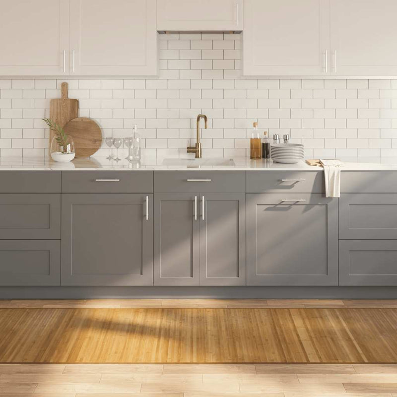 Load image into Gallery viewer, Vidaxl vloerkleed rechthoekig 80x1000 cm bamboe naturel