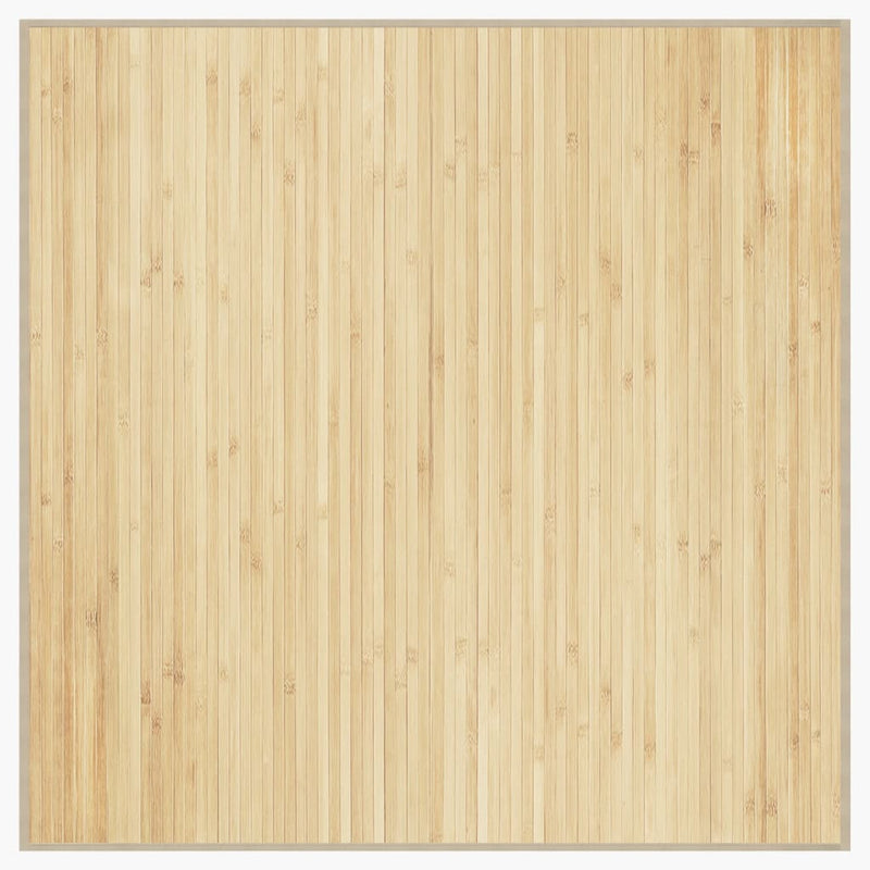 Load image into Gallery viewer, Vidaxl vloerkleed vierkant 100x100 cm bamboe lichtnaturel