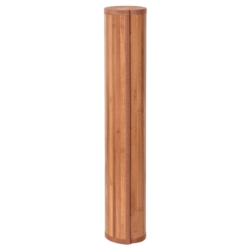 Load image into Gallery viewer, Vidaxl vloerkleed rechthoekig 100x1000 cm bamboe bruin