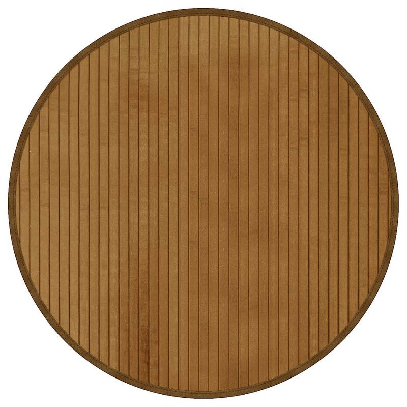 Afbeelding laden in galerijviewer, Vidaxl vloerkleed rond 60 cm bamboe bruin