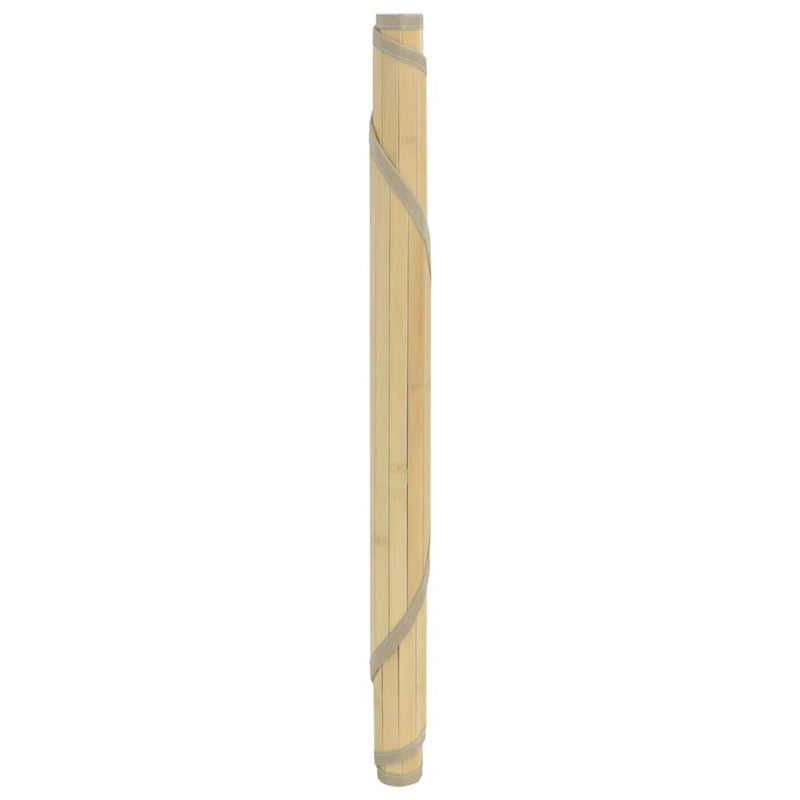 Load image into Gallery viewer, Vidaxl vloerkleed rond 80 cm bamboe lichtnaturel