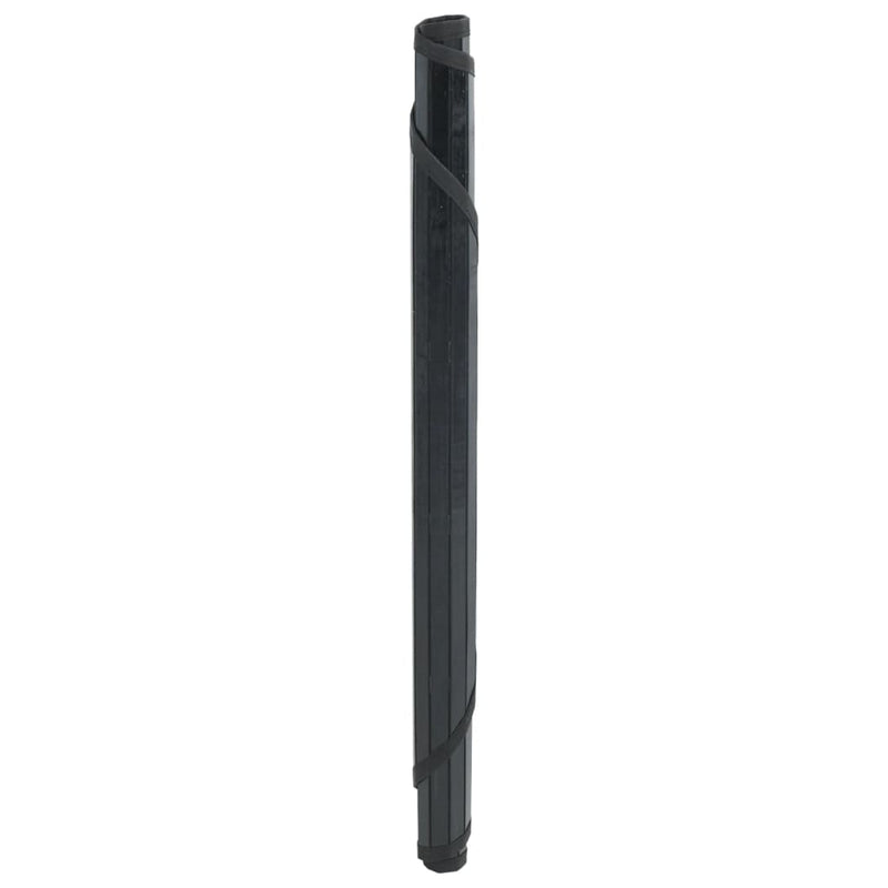 Load image into Gallery viewer, Vidaxl vloerkleed rond 100 cm bamboe zwart