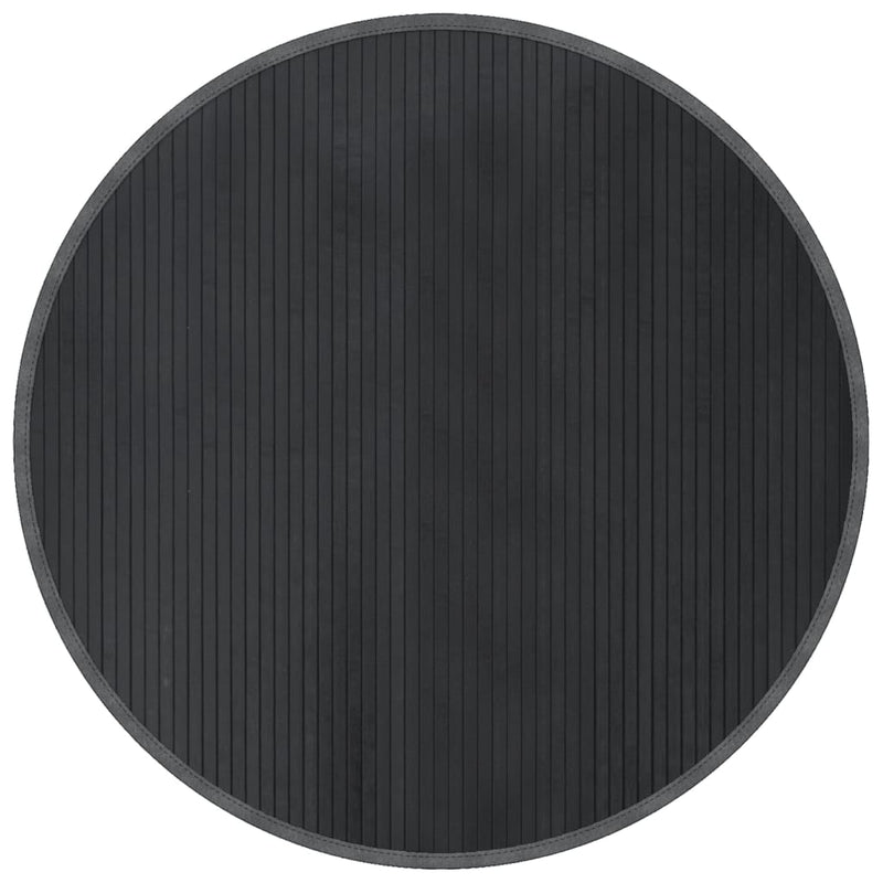 Load image into Gallery viewer, Vidaxl vloerkleed rond 100 cm bamboe grijs