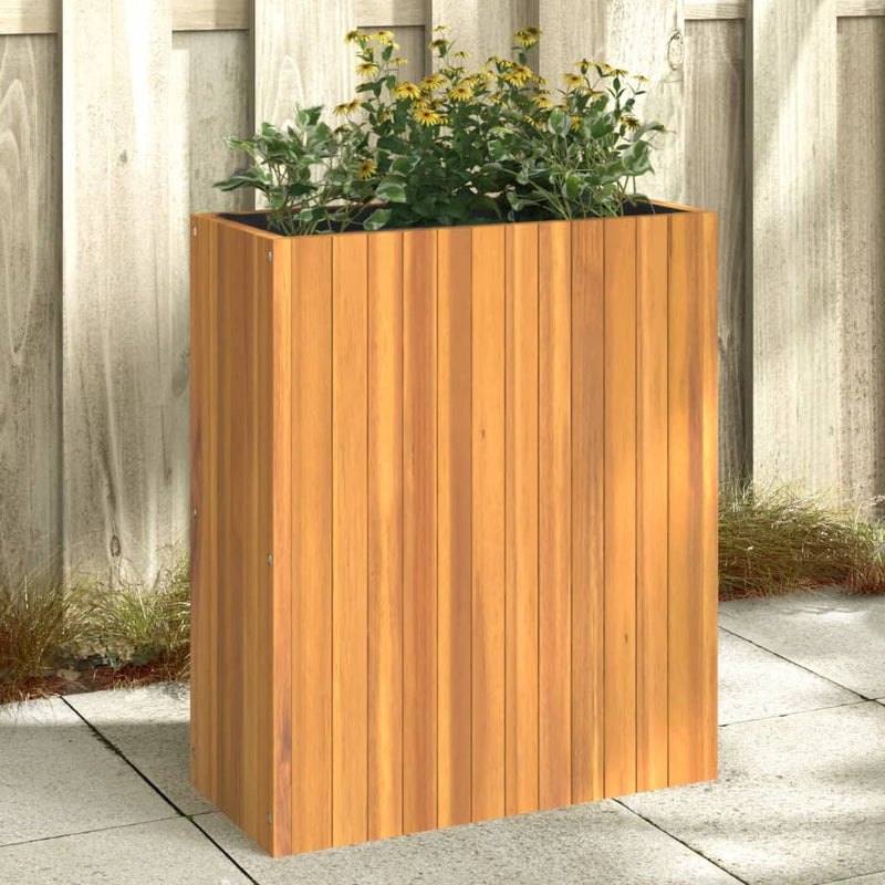 Afbeelding laden in galerijviewer, Vidaxl plantenbak 59x27,5x70 cm massief acaciahout