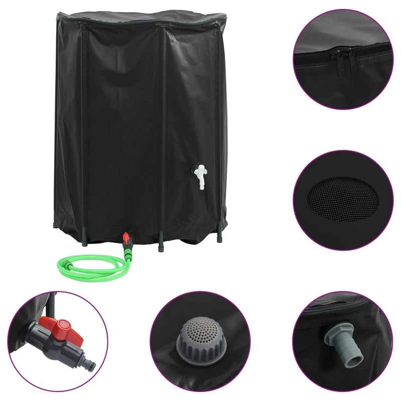 Load image into Gallery viewer, Vidaxl watertank met kraan opvouwbaar 750 l pvc