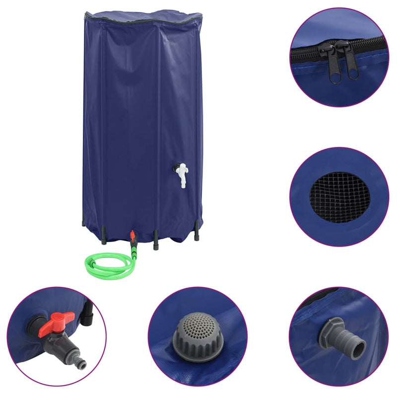 Load image into Gallery viewer, Vidaxl watertank met kraan opvouwbaar 380 l pvc