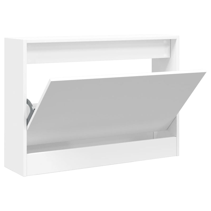 Load image into Gallery viewer, Vidaxl schoenenkast 80x21x57 cm bewerkt hout wit