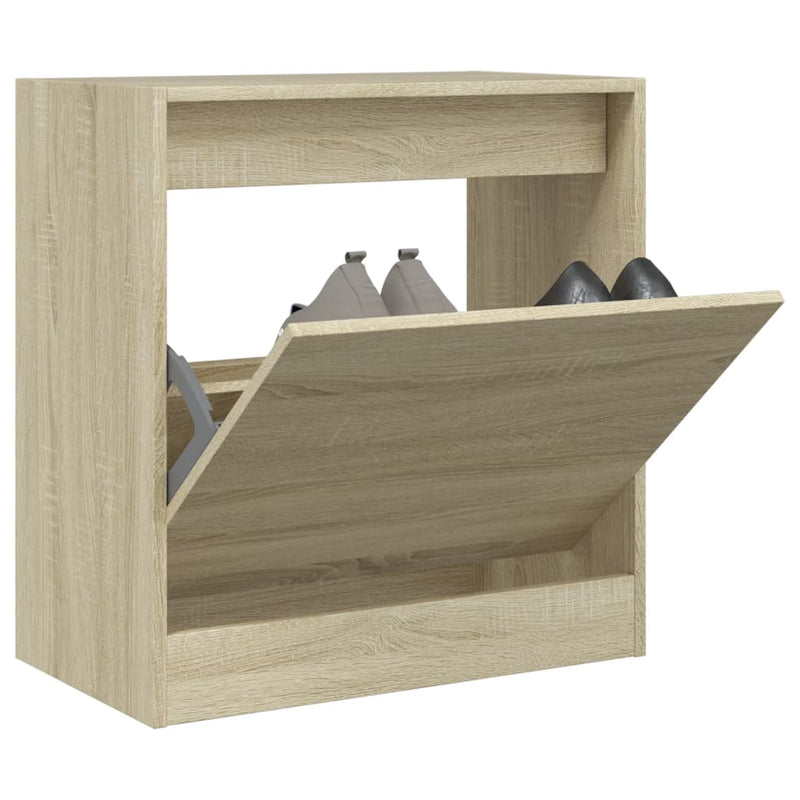Load image into Gallery viewer, Vidaxl schoenenkast 60x34x63,5 cm bewerkt hout sonoma eikenkleurig