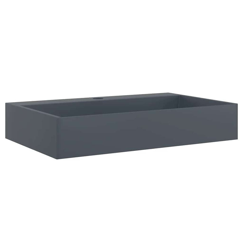 Load image into Gallery viewer, Vidaxl wastafel 60x38x11 cm mineraal gegoten marmer gegoten antraciet