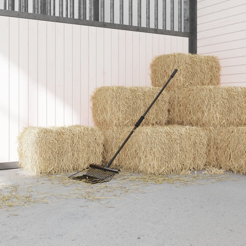 Load image into Gallery viewer, Vidaxl hooivorksteel ø3,5x127,5 cm zwart staal