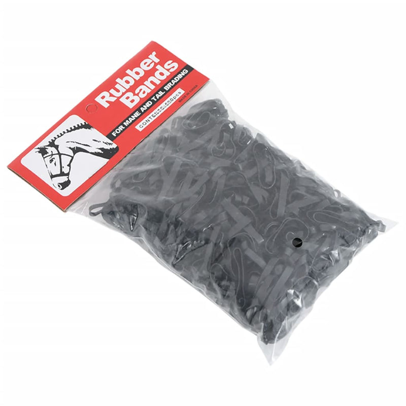 Load image into Gallery viewer, Vidaxl haarelastiekjes paard 500 st silicone zwart
