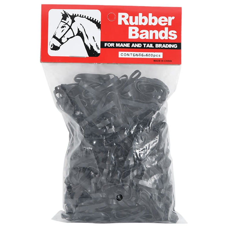 Load image into Gallery viewer, Vidaxl haarelastiekjes paard 500 st silicone zwart