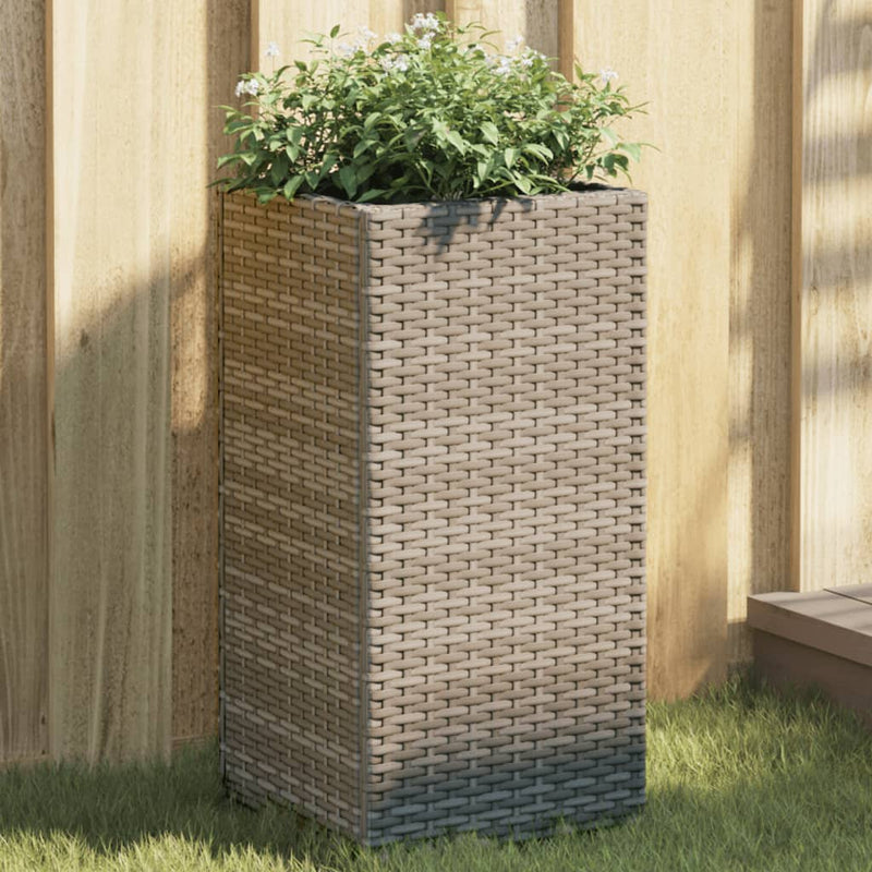 Load image into Gallery viewer, Vidaxl plantenbak 30x30x60 cm poly rattan grijs