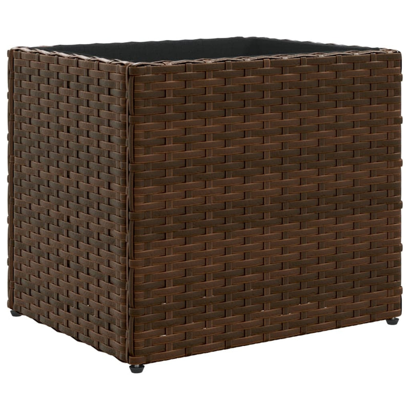 Load image into Gallery viewer, Vidaxl plantenbak 36x30x32 cm poly rattan bruin