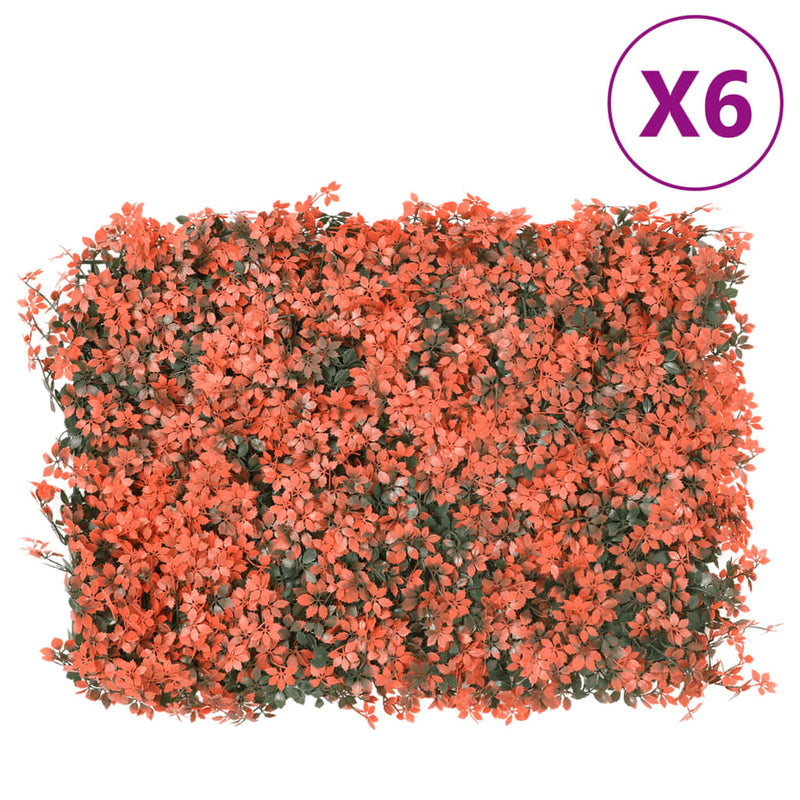 Load image into Gallery viewer, Vidaxl hek met kunstesdoornblad 6 st 40x60 cm lichtrood