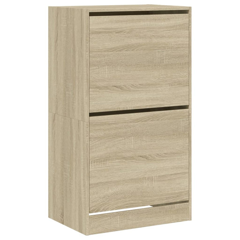 Load image into Gallery viewer, VidaXL Schoenenkast met 2 klaplades 60x42x108 cm sonoma eikenkleurig