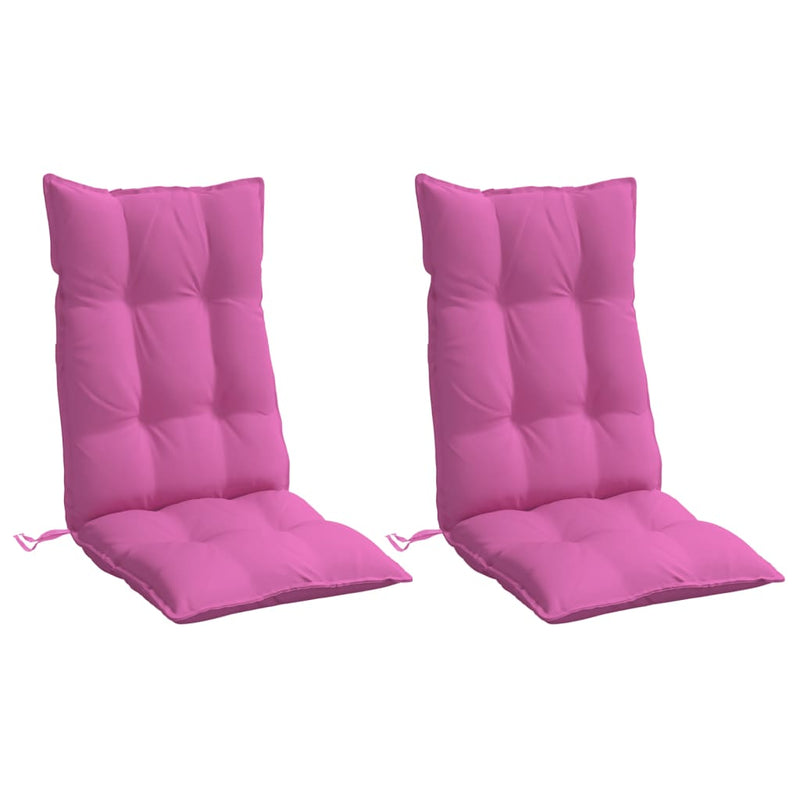 Load image into Gallery viewer, Vidaxl stoelkussens 2 st hoge rug oxford stof roze