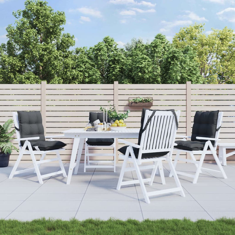 Load image into Gallery viewer, Vidaxl stoelkussens 4 st lage rug oxford stof antracietkleurig