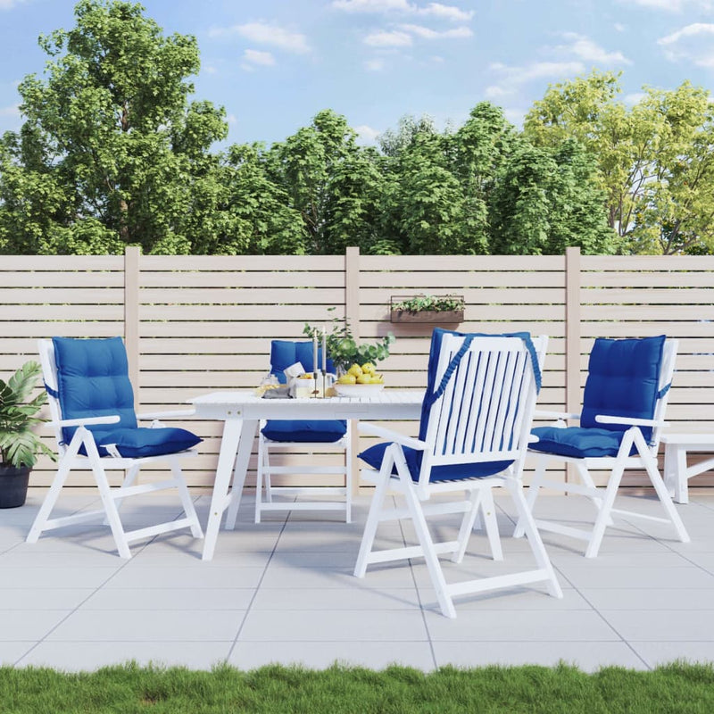 Load image into Gallery viewer, Vidaxl stoelkussens 4 st lage rug oxford stof koningsblauw