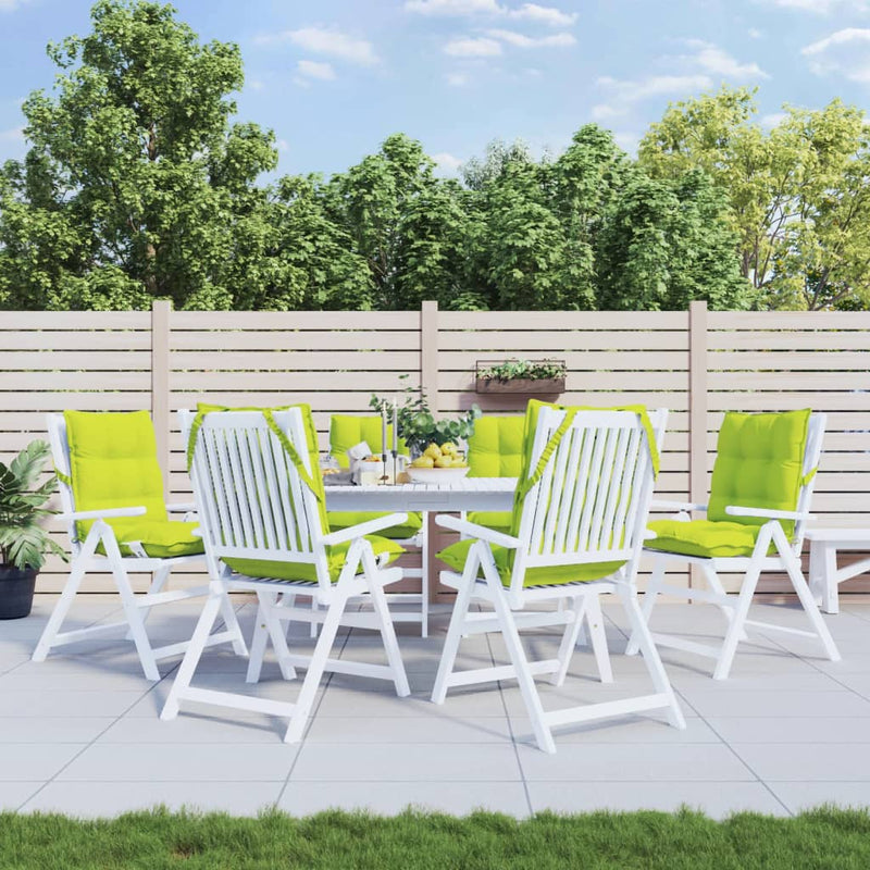 Load image into Gallery viewer, Vidaxl stoelkussens 6 st lage rug oxford stof felgroen