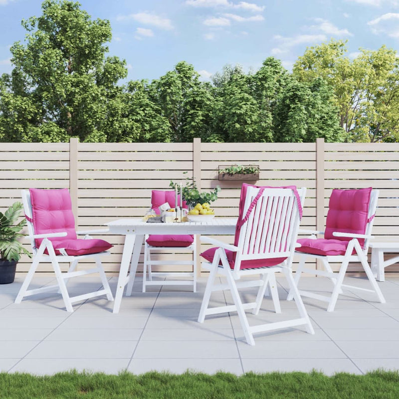 Load image into Gallery viewer, Vidaxl stoelkussens 4 st lage rug oxford stof roze