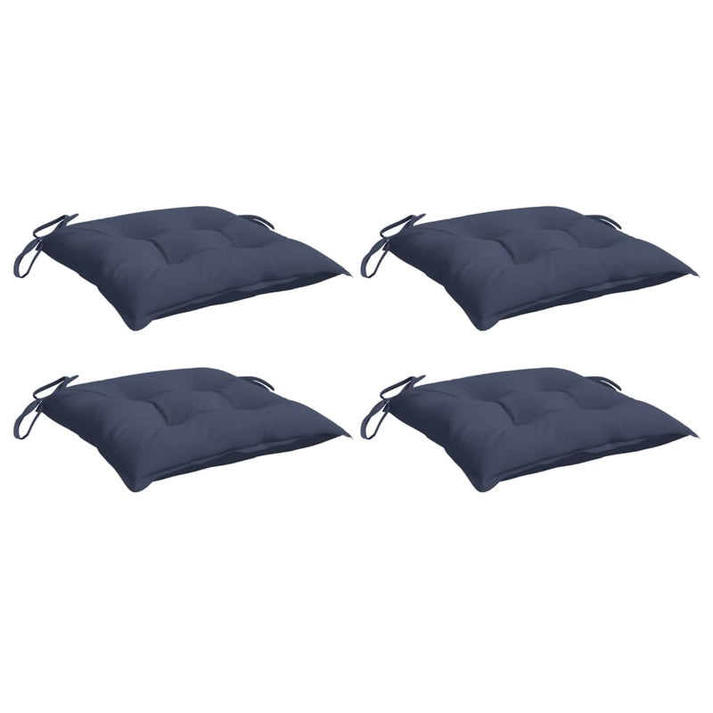 Load image into Gallery viewer, Vidaxl stoelkussens 4 st 40x40x7 cm oxford stof marineblauw