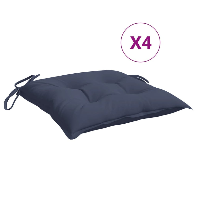 Load image into Gallery viewer, Vidaxl stoelkussens 4 st 50x50x7 cm oxford stof marineblauw