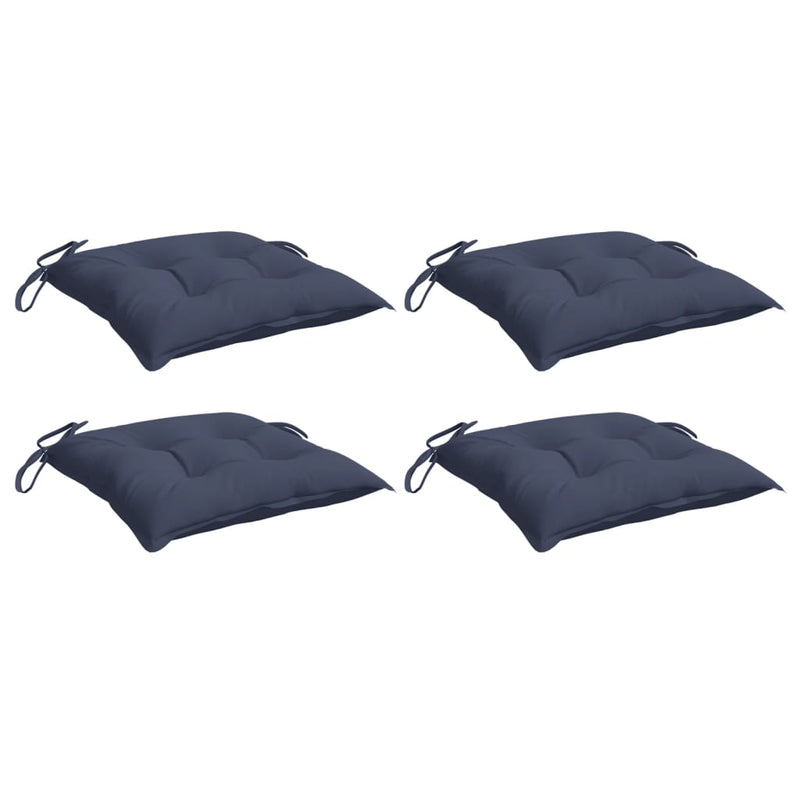 Load image into Gallery viewer, Vidaxl stoelkussens 4 st 50x50x7 cm oxford stof marineblauw