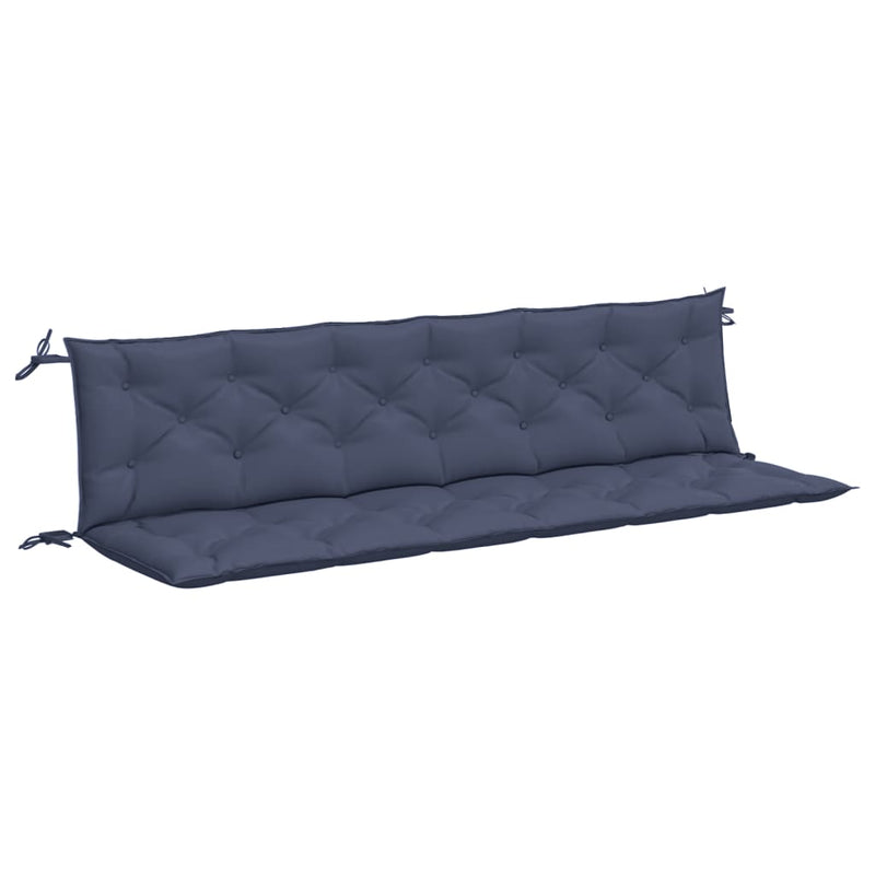 Afbeelding laden in galerijviewer, Vidaxl tuinbankkussens 2 st 200x50x7 cm oxford stof marineblauw