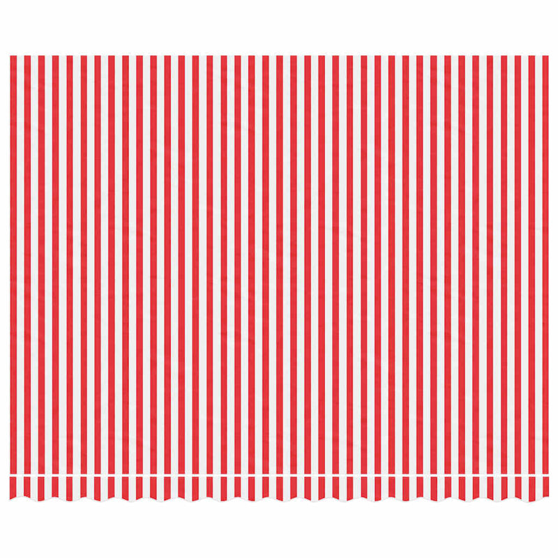 Load image into Gallery viewer, Vidaxl vervangingsdoek voor luifel gestreept 4x3 m rood en wit