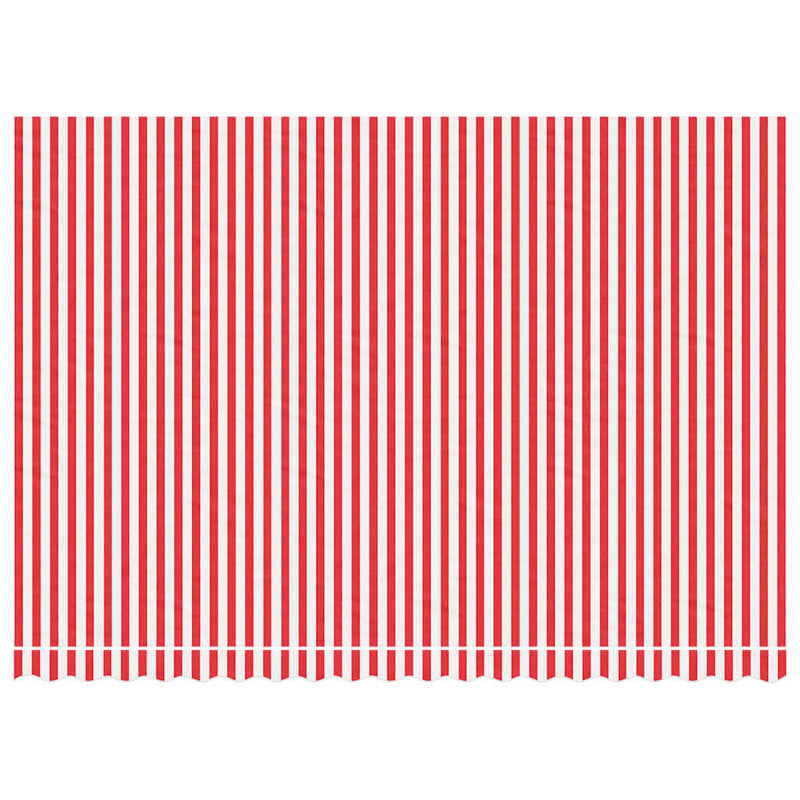 Load image into Gallery viewer, Vidaxl vervangingsdoek voor luifel gestreept 4,5x3 m rood en wit