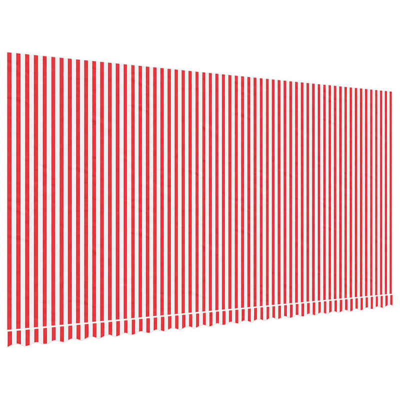 Load image into Gallery viewer, Vidaxl vervangingsdoek voor luifel gestreept 6x3 m rood en wit