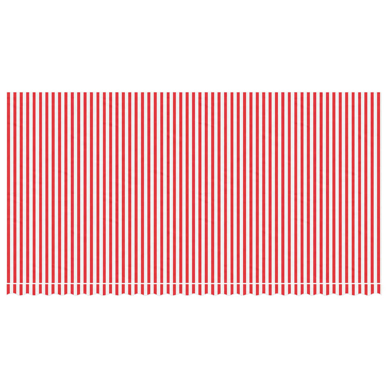 Afbeelding laden in galerijviewer, Vidaxl vervangingsdoek voor luifel gestreept 6x3 m rood en wit