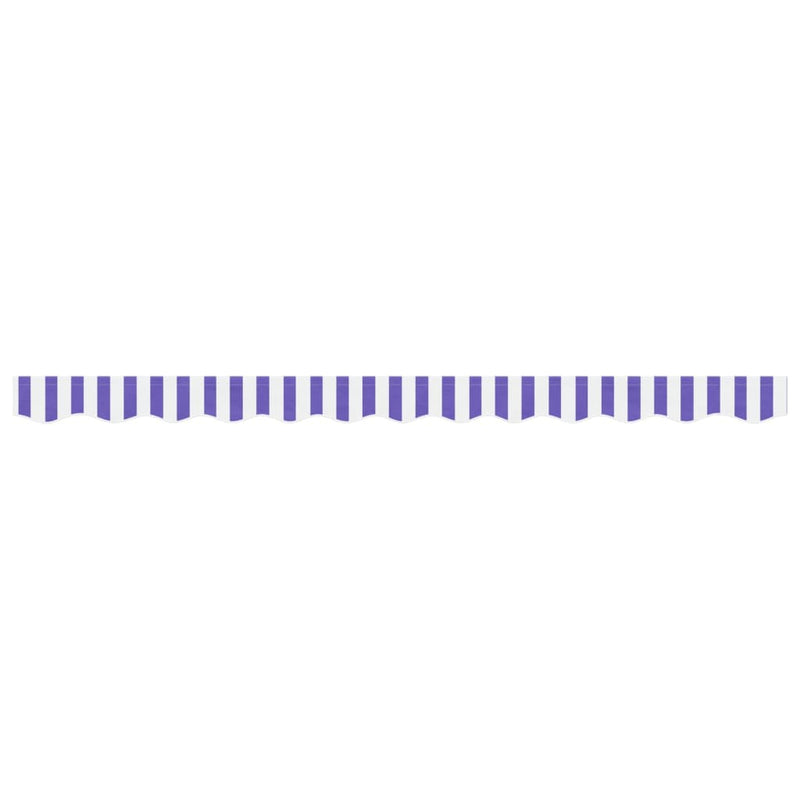 Load image into Gallery viewer, Vidaxl vervangingsdoek voor luifelrok gestreept 3 m blauw en wit