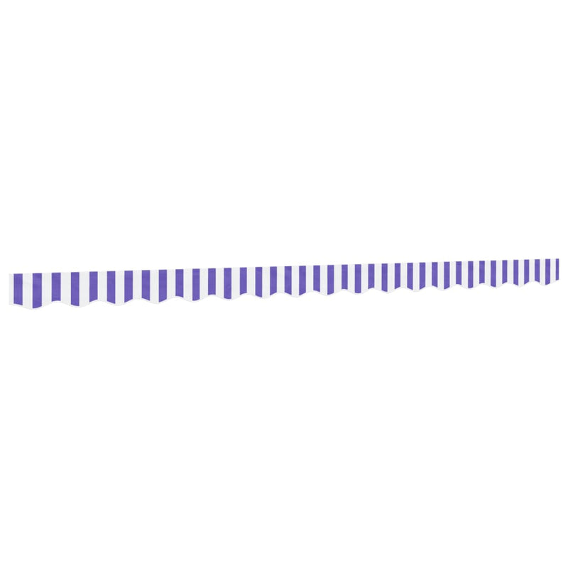 Load image into Gallery viewer, Vidaxl vervangingsdoek voor luifelrok gestreept 4 m blauw en wit