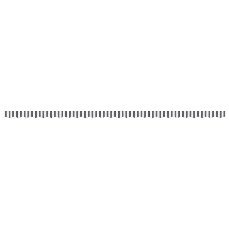 Load image into Gallery viewer, Vidaxl vervangingsdoek voor luifelrok gestreept 6 m antraciet en wit