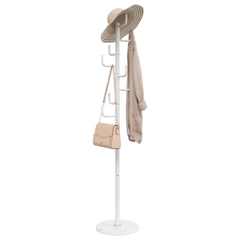 Load image into Gallery viewer, Vidaxl kapstok 183 cm gepoedercoat ijzer wit