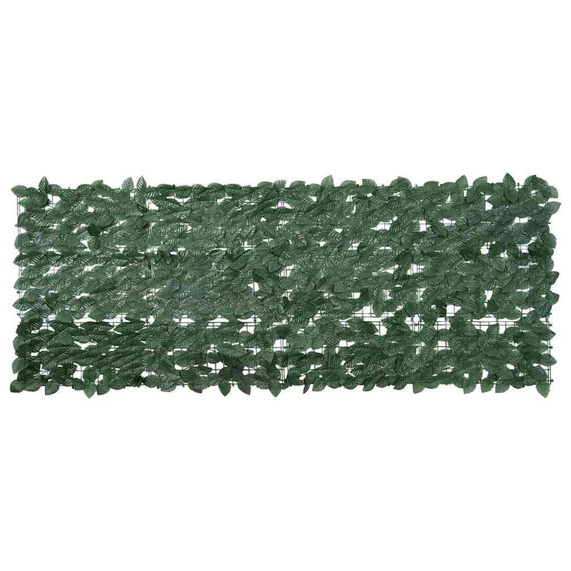 Load image into Gallery viewer, Vidaxl balkonscherm met donkergroene bladeren 200x75 cm