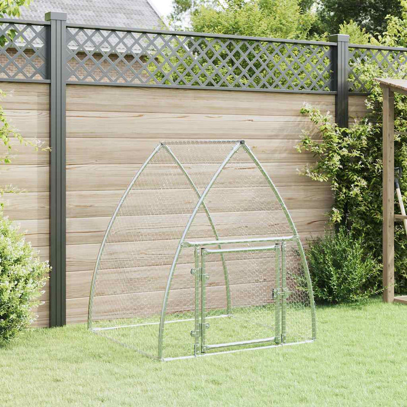 Load image into Gallery viewer, Vidaxl kippenhok 100x105x120 cm gegalvaniseerd staal zilverkleurig