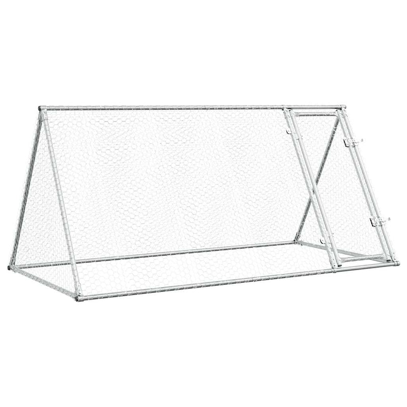 Load image into Gallery viewer, Vidaxl kippenhok 200x105x91 cm gegalvaniseerd staal zilverkleurig