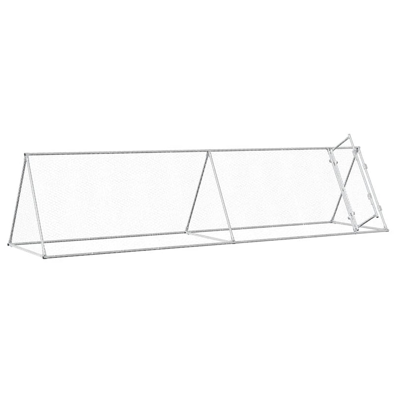 Load image into Gallery viewer, Vidaxl kippenhok 400x105x91 cm gegalvaniseerd staal zilverkleurig