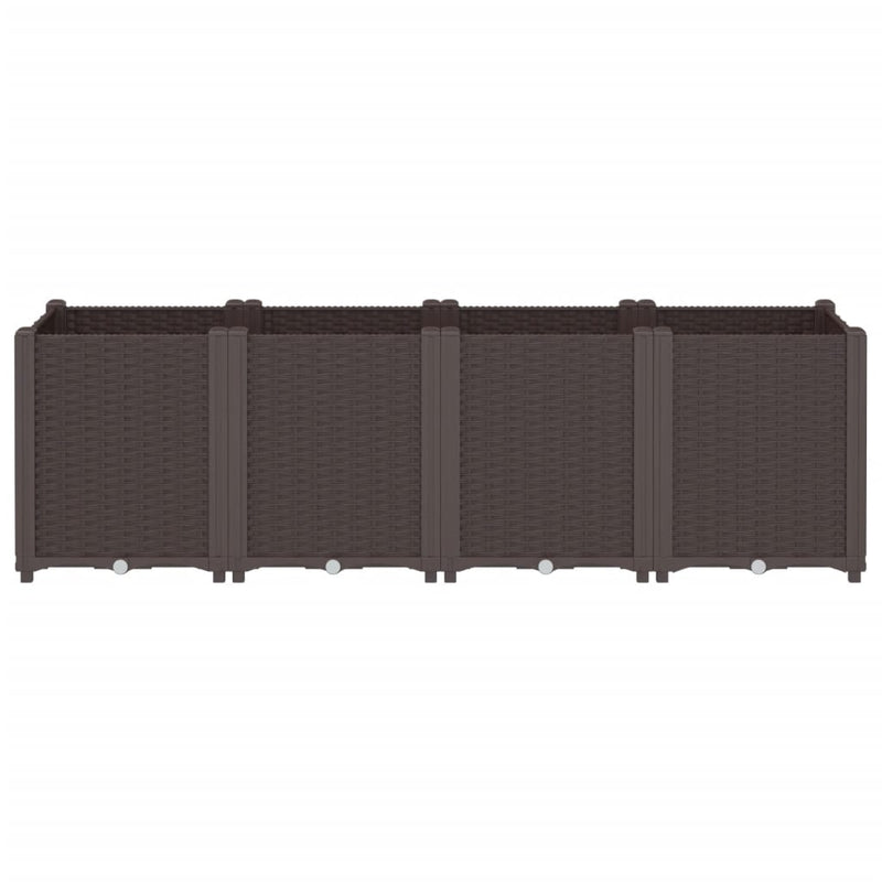 Load image into Gallery viewer, Vidaxl plantenbak 160x40x53 cm polypropeen bruin
